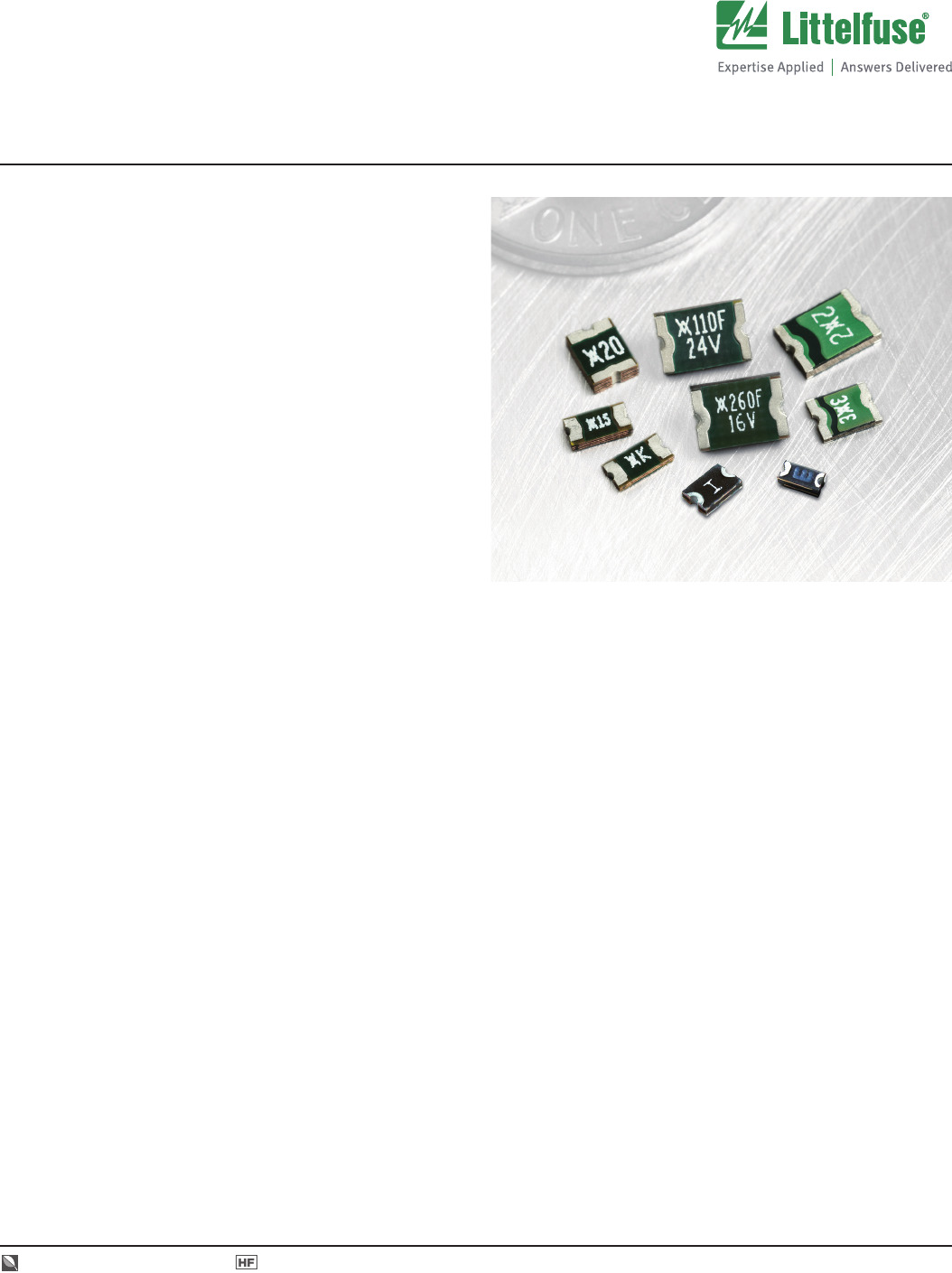 Littelfuse Inc.의 PolySwitch, SMD Catalog 규격서 DigiKey