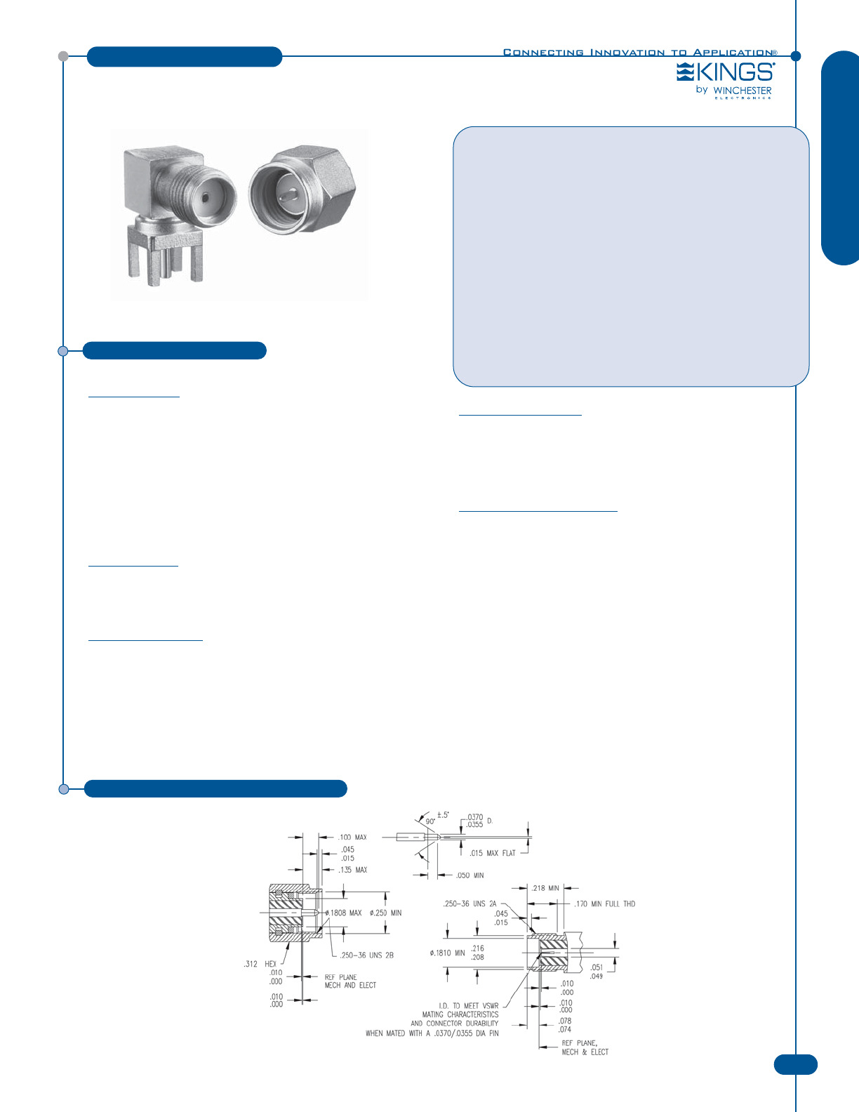 Kings® RF Catalog Datasheet by Winchester Interconnect DigiKey