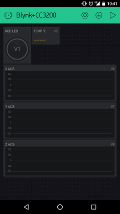 Blynk widget layout Blynk widget layout