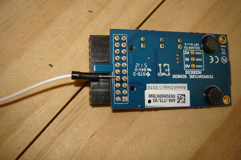 soldered a jumper wire to pin 8 on the I/O1 EXT header