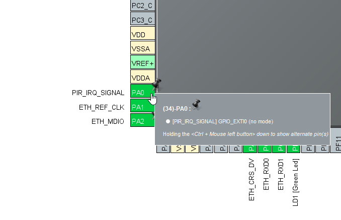Bluetooth based PIR application using STM32 board